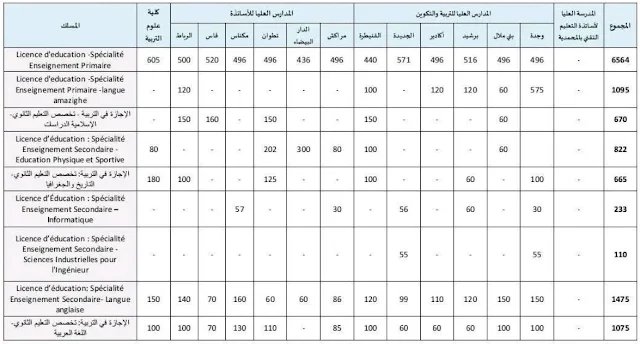 مباراة ولوج الاجازة في التربية.